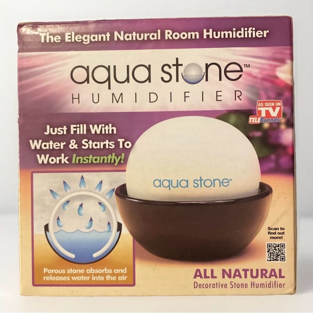 Aqua Stone Humidifier All Natural Porous Stone Decorative Baby Adult Humidifier - Picture 8 of 8